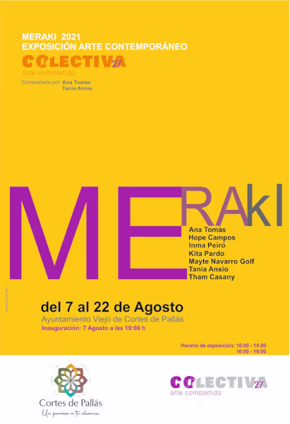 Cartel de la exposición 'Meraki'
