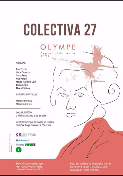 Cartel de la exposición 'Olympe'