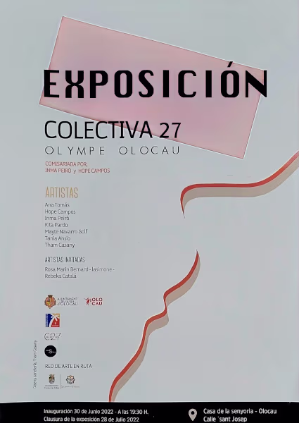 Cartel de la exposición 'Olympe' Olocau