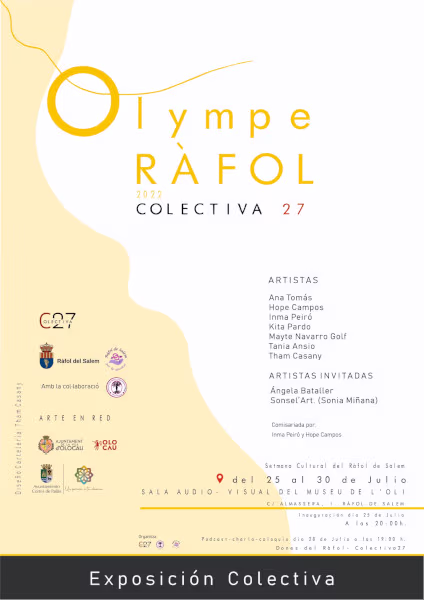 Cartel de la exposición 'Olympe' Ràfol